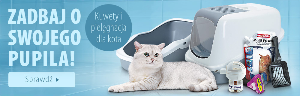 Kuwety i akcesoria do pilęgnacji dla kota