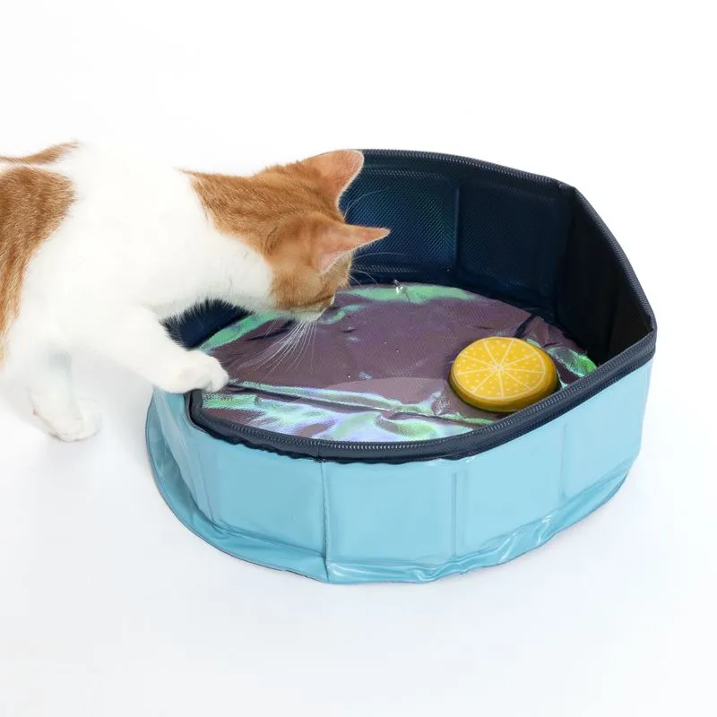 Kitty Pool, basen z zabawką dla kota
