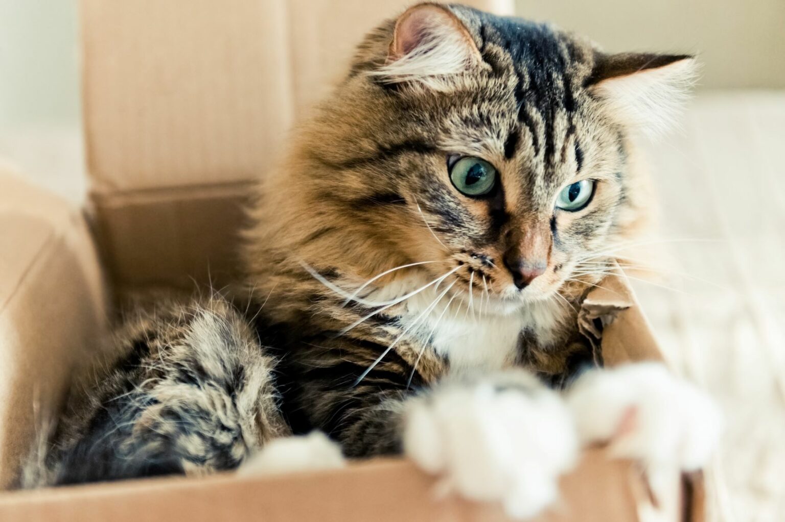 Dlaczego koty kochają kartony? Znamy odpowiedź! | zooplus Magazine